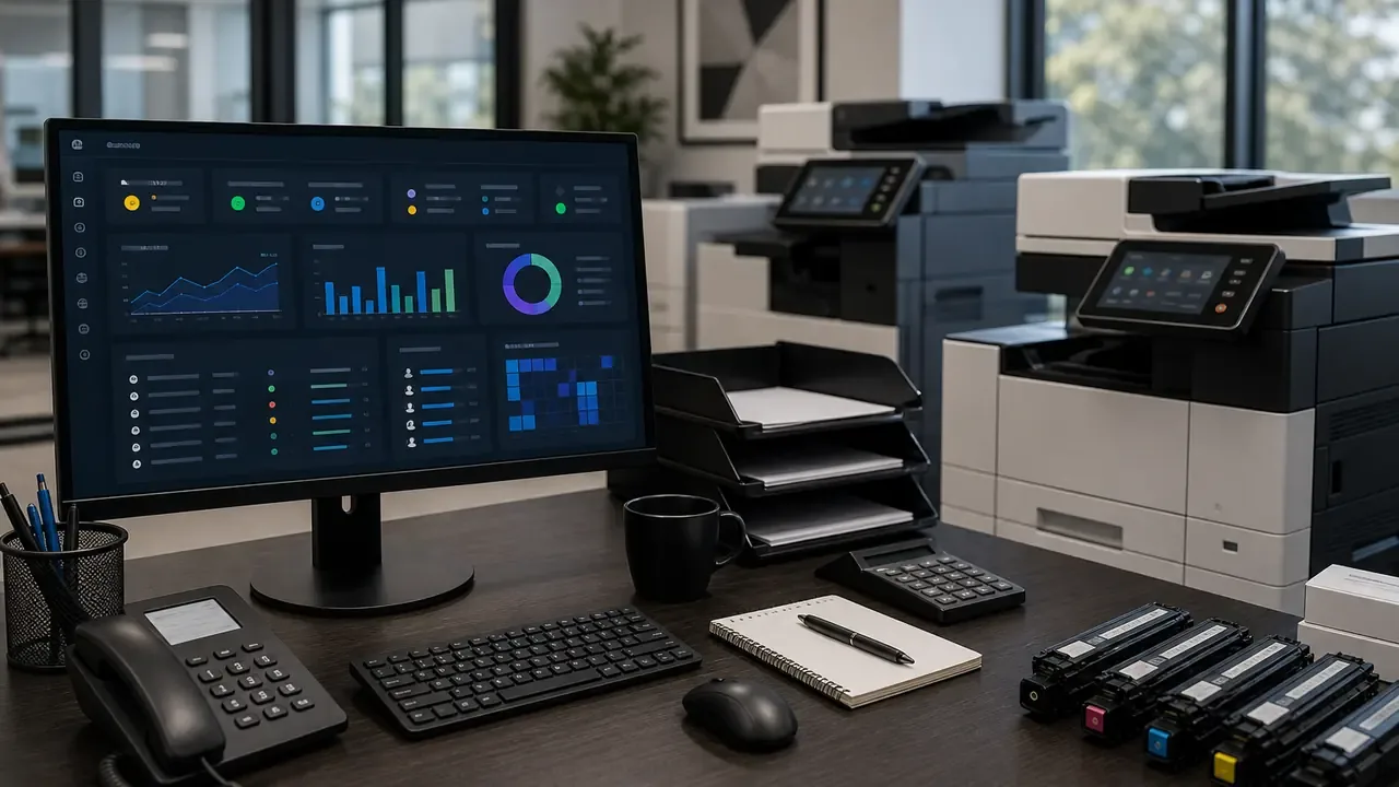 Virtualized server infrastructure dashboard with multiple virtual machines and host resources