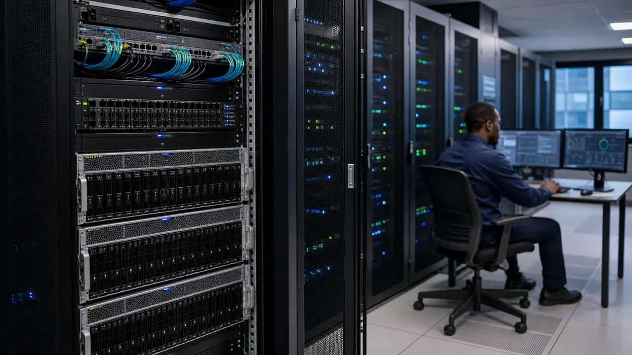 NAS storage appliance provisioned for business file sharing and backup
